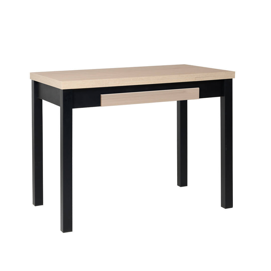 Mesa de Cocina Extensible RONDA con Patas de Aluminio Negro