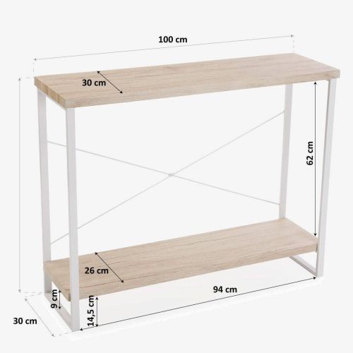 Mueble Recibidor TALINE de Madera Clara 10330132