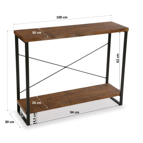 Mueble Recibidor TALINE de Madera Oscura 10330131