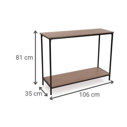 Consola Recibidor ZIPA Industrial Estructura en Madera y Metal 106 cm 22710021