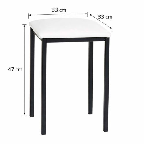 Taburete de Cocina 780/NG Metálico de Color Negro