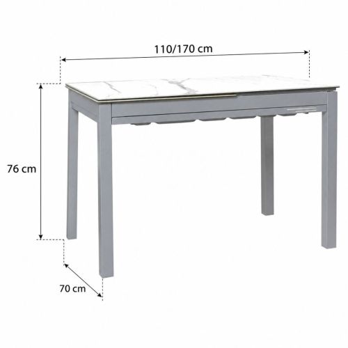Mesa de Cocina PESCARA Mecanismo Extensible Carro Doble