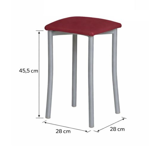 Taburete de Cocina 936/AL con Asiento Tapizado