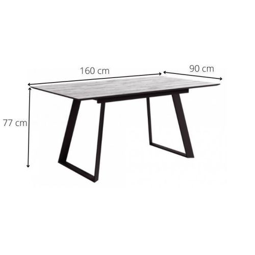 Mesa rectangular Modelo TIMOR Artic