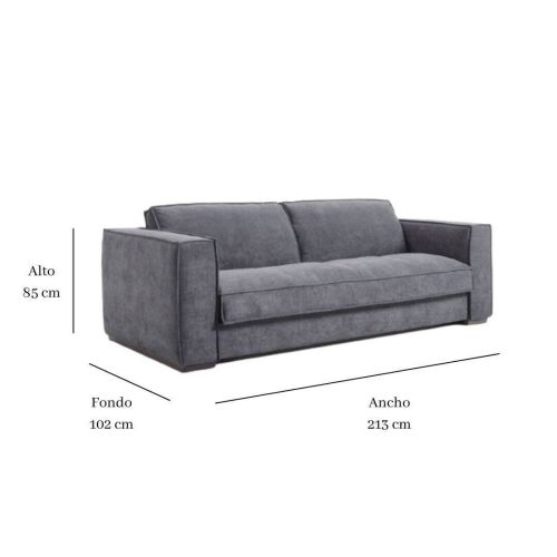 Sofá Cama de 3 Plazas Modelo Baldo