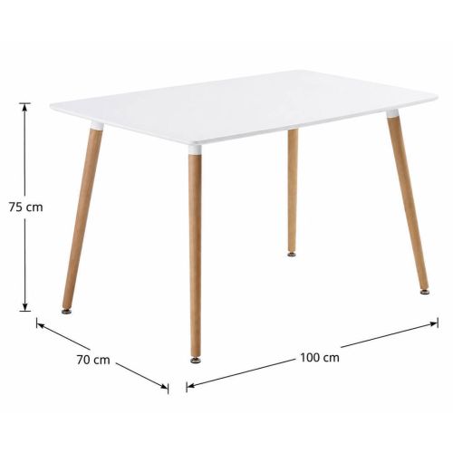 Mesa de Comedor DINAMARCA Fija en Melamina