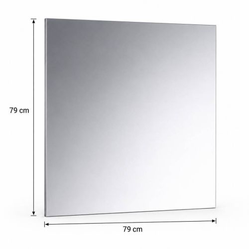 Espejo de Baño FAMILY TECH Cuadrado de 79 × 79 cm