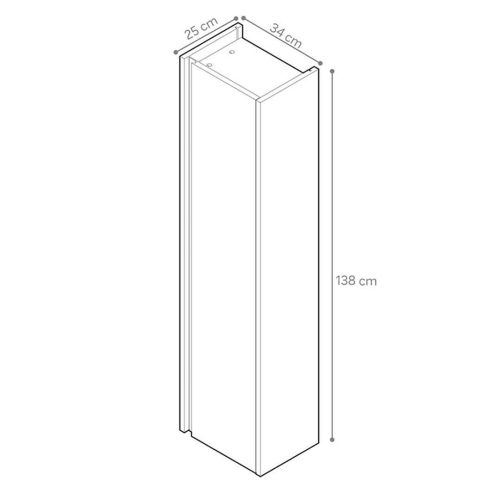 Columna de Baño FAMILY TECH con 4 Estantes en Varios Acabados