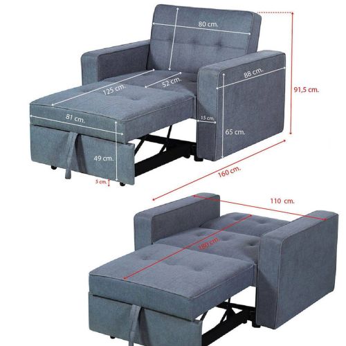 Sillón Cama IZAN con Apertura Clic Clac y Cama Extraíble
