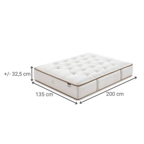 Colchón FLEX de Lana con Muelles Ensacados Royal 21 135x200 cm 9372655