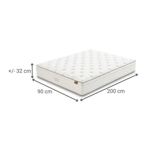 Colchón de Muelles Ensacados ETERNITY POCKET 23 90x200 cm con Viscosa 9393741