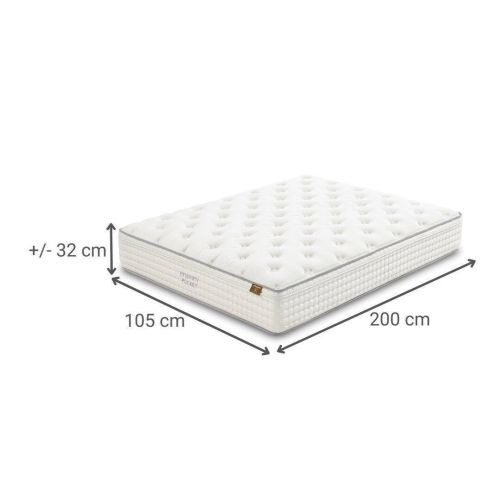 Colchón de Muelles Ensacados ETERNITY POCKET 23 105x200 cm con Viscosa 9393744