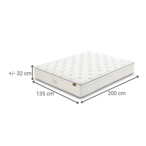 Colchón de Muelles Ensacados ETERNITY POCKET 23 135x200 cm con Viscosa 9393749