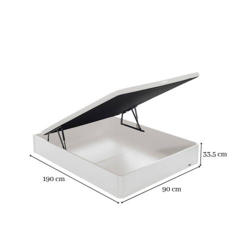 90X190 cm. Canapé abatible madera 19 en color blanco. Canapés FLEX
