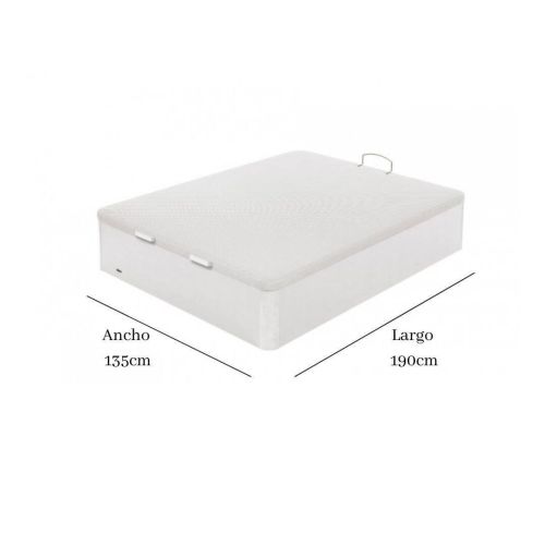Canapé Abatible Madera 25 BLANCO 135cm x 190cm