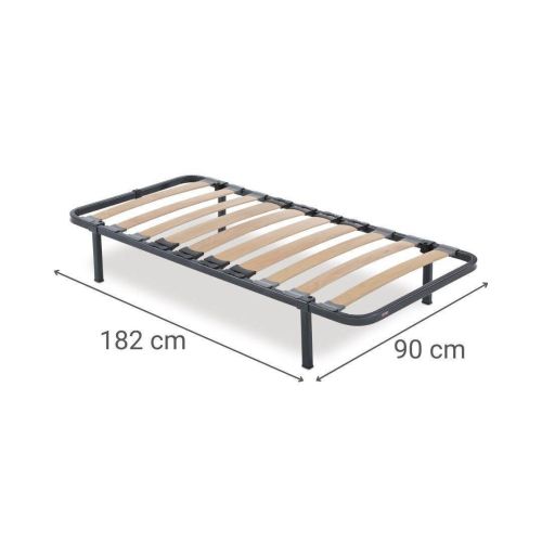 Somier de Metal SOMIFLEX F2 con Lamas y Refuerzo Lumbar 90x182 cm 9231505