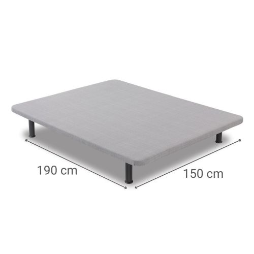 Base Tapizada TAPIFLEX AD de 150x190 cm Gris Transpirable con Refuerzos 9247620