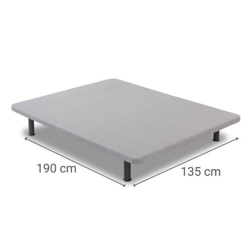 Base Tapizada TAPIFLEX AD de 135x190 cm Gris Transpirable con Refuerzos 9247617