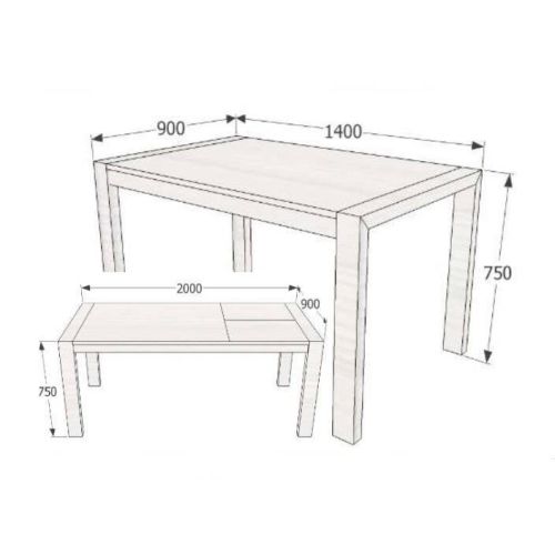 Mesa para Comedor Extensible MY FEEL MC-01-140