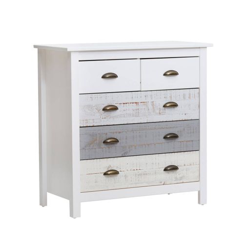 Cómoda Juvenil ROMANTICA de Madera con Efecto Envejecido