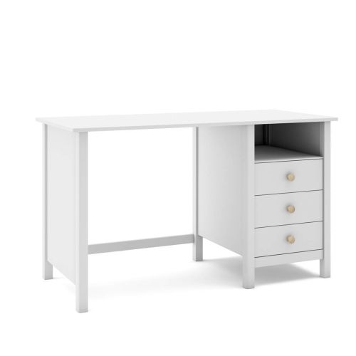 Escritorio Juvenil MAX de Madera color Blanco con Cajones