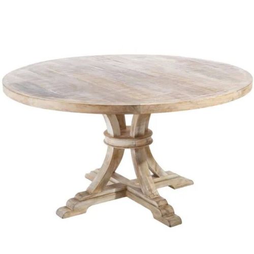 Mesa de Comedor Redonda de Madera Maciza ELISABETH 94911