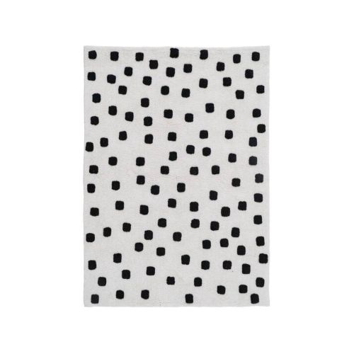 Alfombra Infantil CAROL de Algodón Blanco y Negro 608565