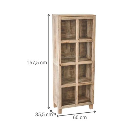 Vitrina Alta SAM en Madera de Mago y Cristal 604771