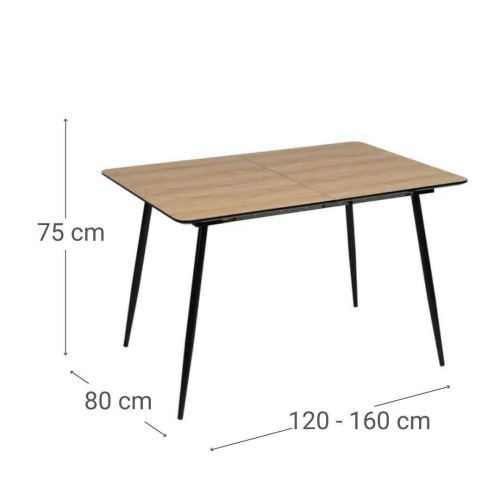 Mesa de Comedor Extensible con Tablero de DM 61180