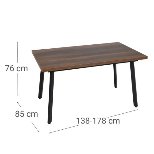 Mesa de Comedor con Patas de Hierro 61214