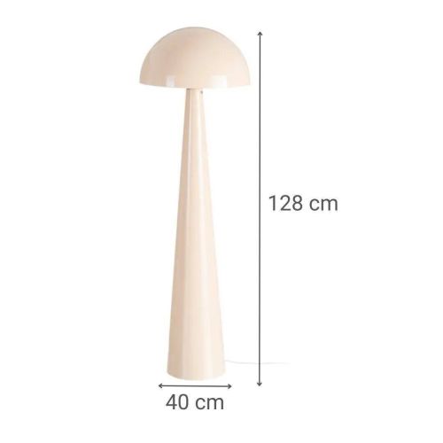 Lámpara de Suelo Beige Estructura de Metal con Casquillo E27 615747