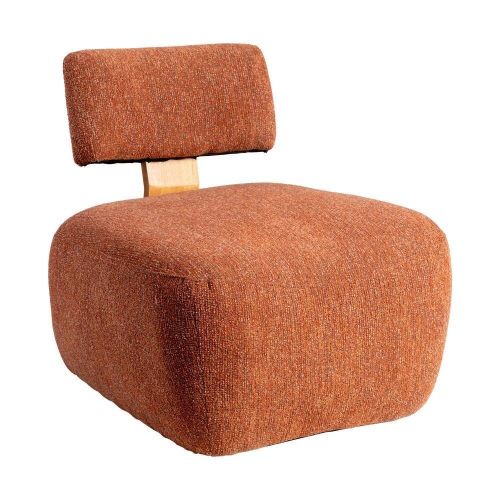 Sillón Jaspeado Teja para Salón con Estructura de Madera 615253