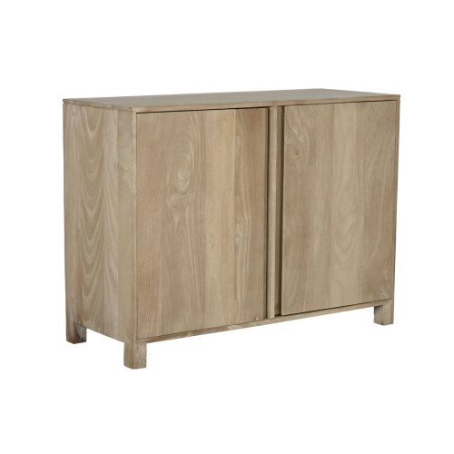 Aparador de 100 cm de Madera de Mango Natural con 2 Puertas MB-215080