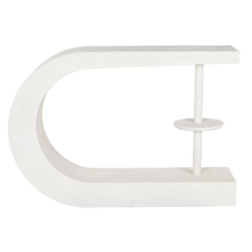 Consola de Estructura MDF Acabado Rugoso Blanco MB-216611