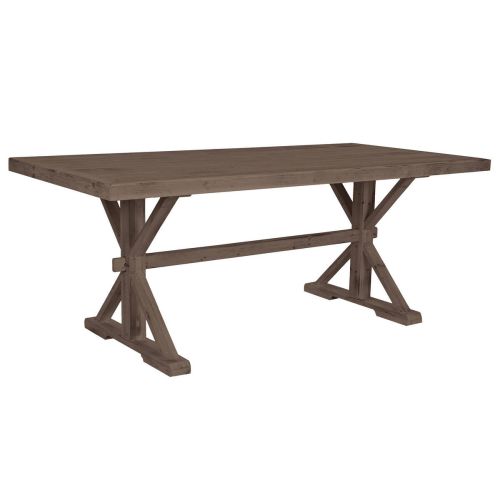 Mesa de Comedor Natural Estructura de Madera 200 cm MB-211831