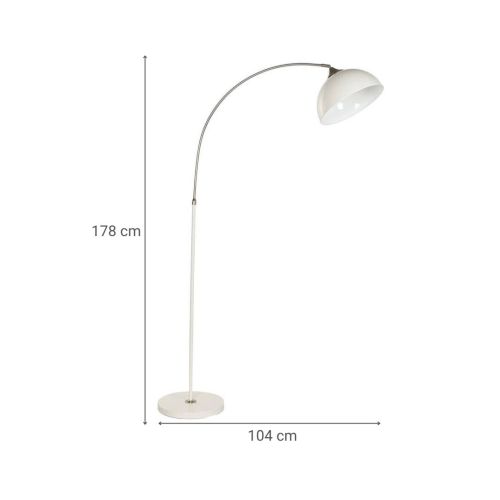 Lámpara de Pie en Metal Beige LA-222803