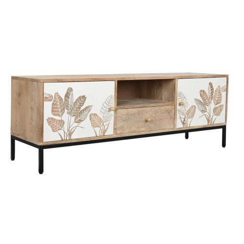 Mueble TV Mango Metal 140 cm con Puertas y Cajón MB-201130