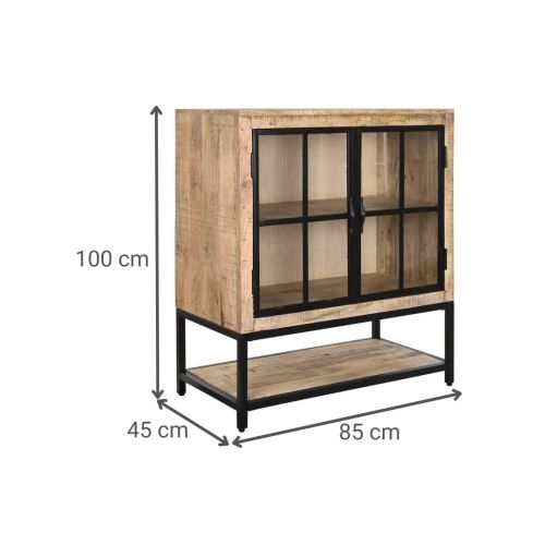 Aparador Estructura de Madera de Mango y Metal MB-228039