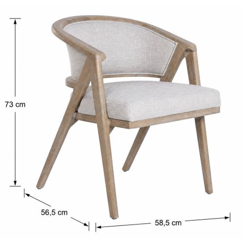 Silla de Comedor de Madera de Fresno y Poliéster MB-227187