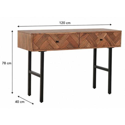 Consola de Recibidor Estructura de Acacia con Patas de Metal MB-222423