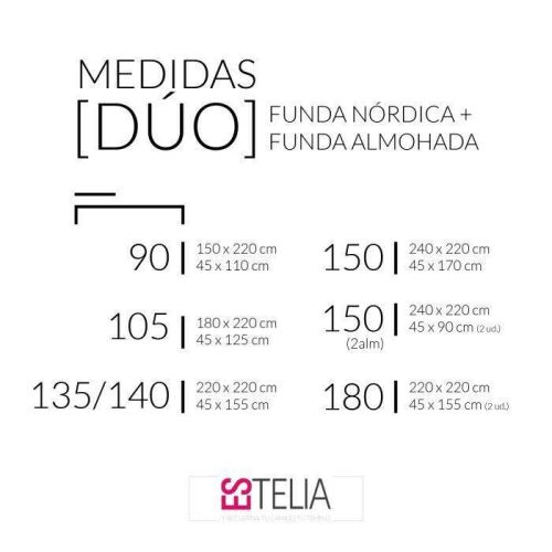 Funda Nórdica Juvenil + 2 Fundas de Almohadas ARI para Cama de 90 cm 474077