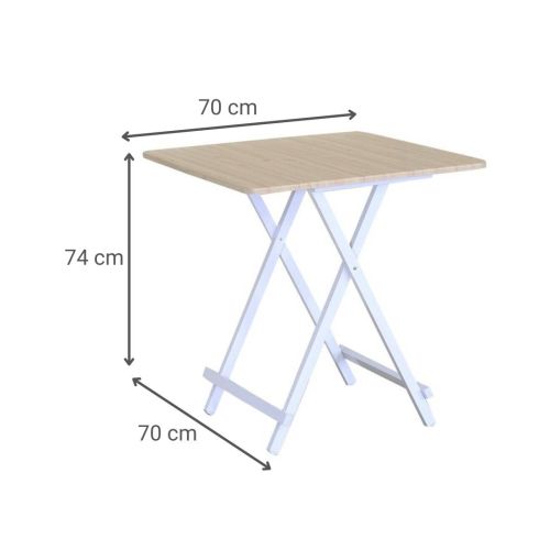 Mesa Plegable Estructura en Madera y Metal Nordic 311937