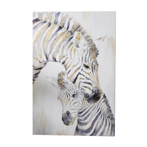 Lienzo Impreso Decorativo Cebra 50% Pintura al Óleo 81-400