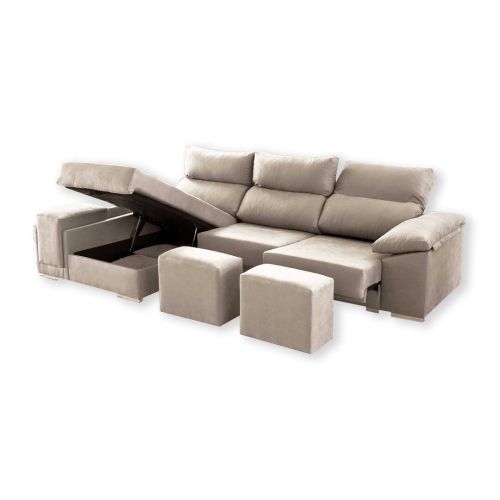 Sofá Chaiselongue a la Izquierda más Dos Plazas IXCHEL