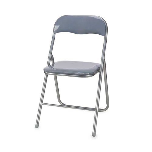 Silla Multifuncional Plegable con Asiento Acolchado color Gris Brillo 76916