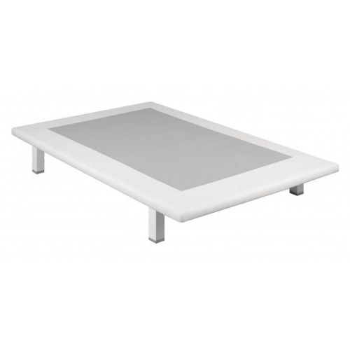 Divanlín 90x190 cm DL12031 tapizado en polipiel en color blanco 3D Pikolín