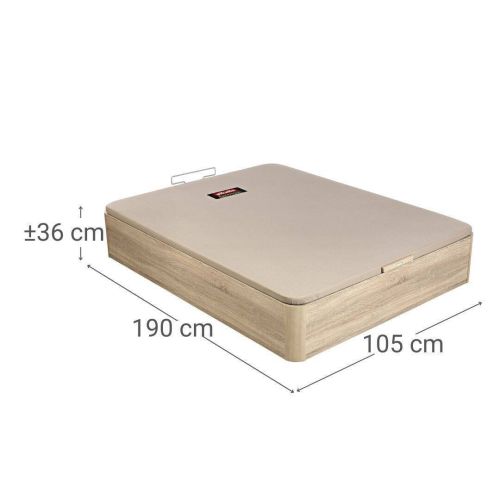 Canapé Abatible de Madera Color Natural 105x190 Naturbox 2.0 PIKOLIN AP11534