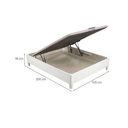Canapé Abatible DESIGN 105X200 cm Color Blanco con Patas PIKOLIN AP11857