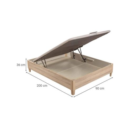 Canapé Abatible DESIGN 90X200 cm Color Natural con Patas PIKOLIN AP11859