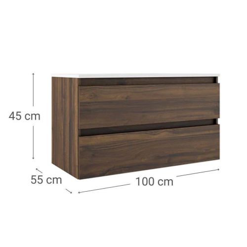 Mueble de Baño Suspendido 2 Cajones Valenti Box VISOBATH 088898